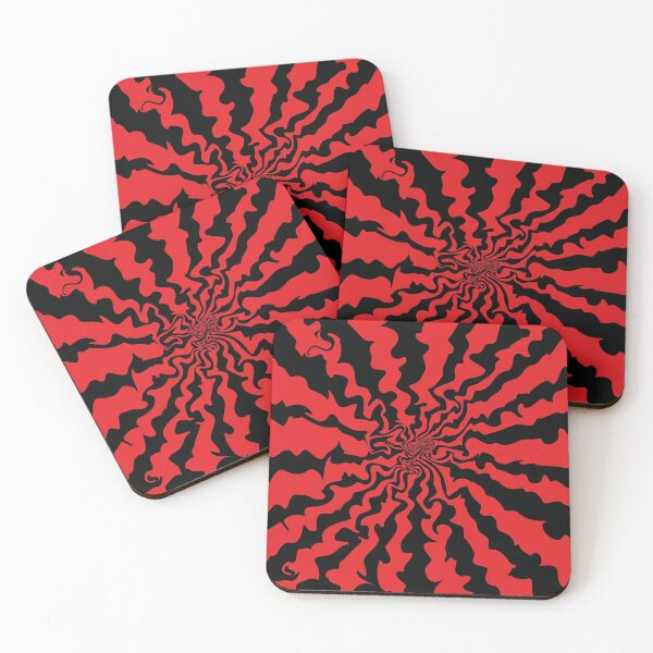 Item preview, black and red psychedelic pattern designed and sold by EMEA.