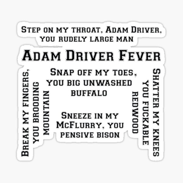 Aperçu de l'œuvre L'opinion de John Oliver sur Adam Driver créée et vendue par julesartthings.