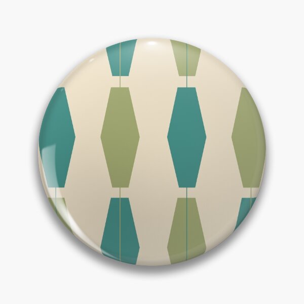 Item preview, Mid Century Retro Green & Blue Pattern de Bobby West designed and sold by BobbyWest1965.