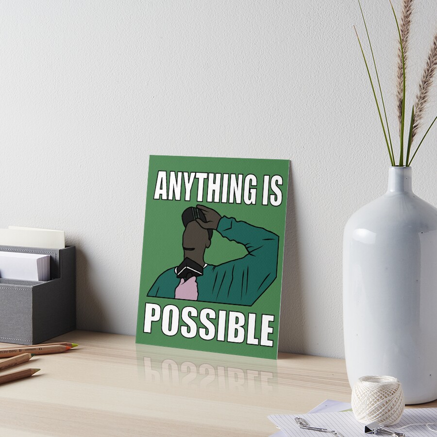 "Kevin "Anything Is Possible"" Art Board Print for Sale by