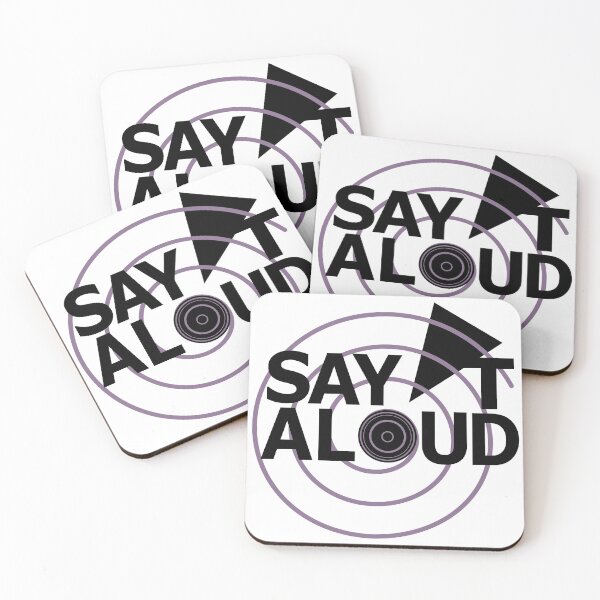 Aperçu de l'œuvre "SAY! T ALOUD" (3/5 - Violet) créée et vendue par MemoWorks.