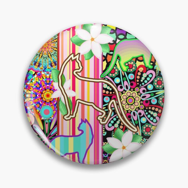 Item preview, Mandalas, Cats & Flowers Fantasy Pattern  designed and sold by BluedarkArt.