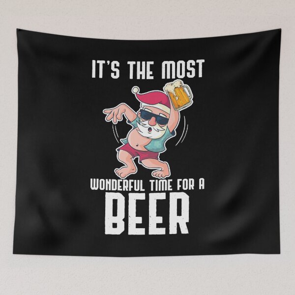 Item preview, It's The Most Wonderful Time Of The Year Santa Beer Gift designed and sold by haselshirt.