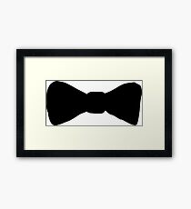black bow Framed Print