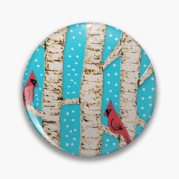 Item preview, Red Cardinals in birch trres designed and sold by kristyjo.
