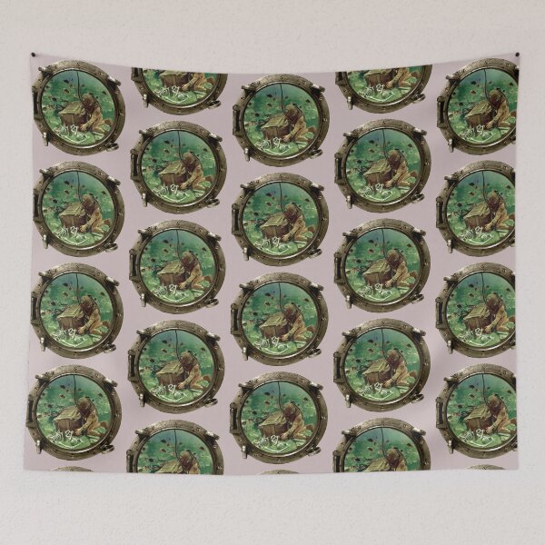 Item preview, Porthole View of a Helmet Diver and Treasure Chest URM designed and sold by urmaddad.