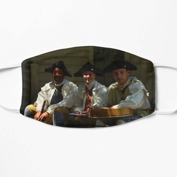 Musicians in Colonial Williamsburg, Virginia, USA. (2) Mask