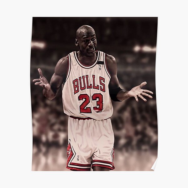 Michael Jordan The Shrug Poster