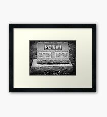 A Comedian Until the End Framed Print