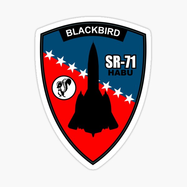 LOCKHEED SR 71 BLACKBIRD BLASON BADGE SQUADRON 15cm AVION STICKER AV059 