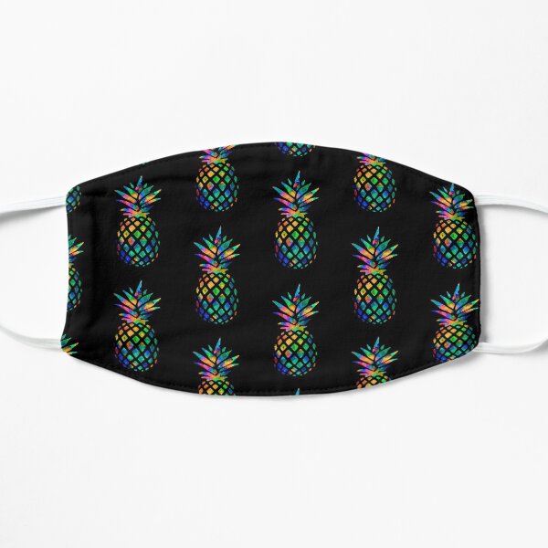 Rainbow Pineapple Flat Mask