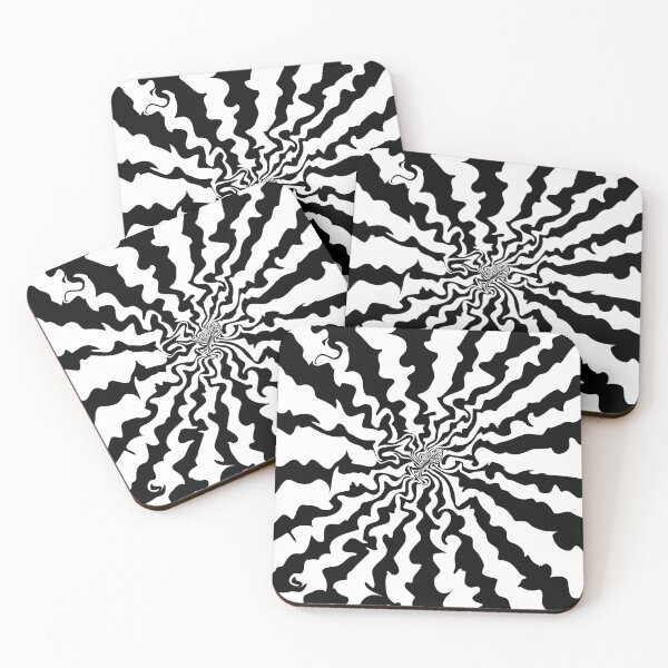 Item preview, black and chose your color psychedelic pattern designed and sold by EMEA.