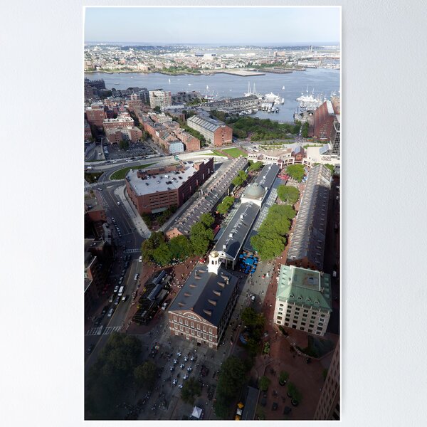 Vista previa del artículo con la obra «Arial view of Faneuil Hall Marketplace», diseñado y vendido por JohnGaffen.