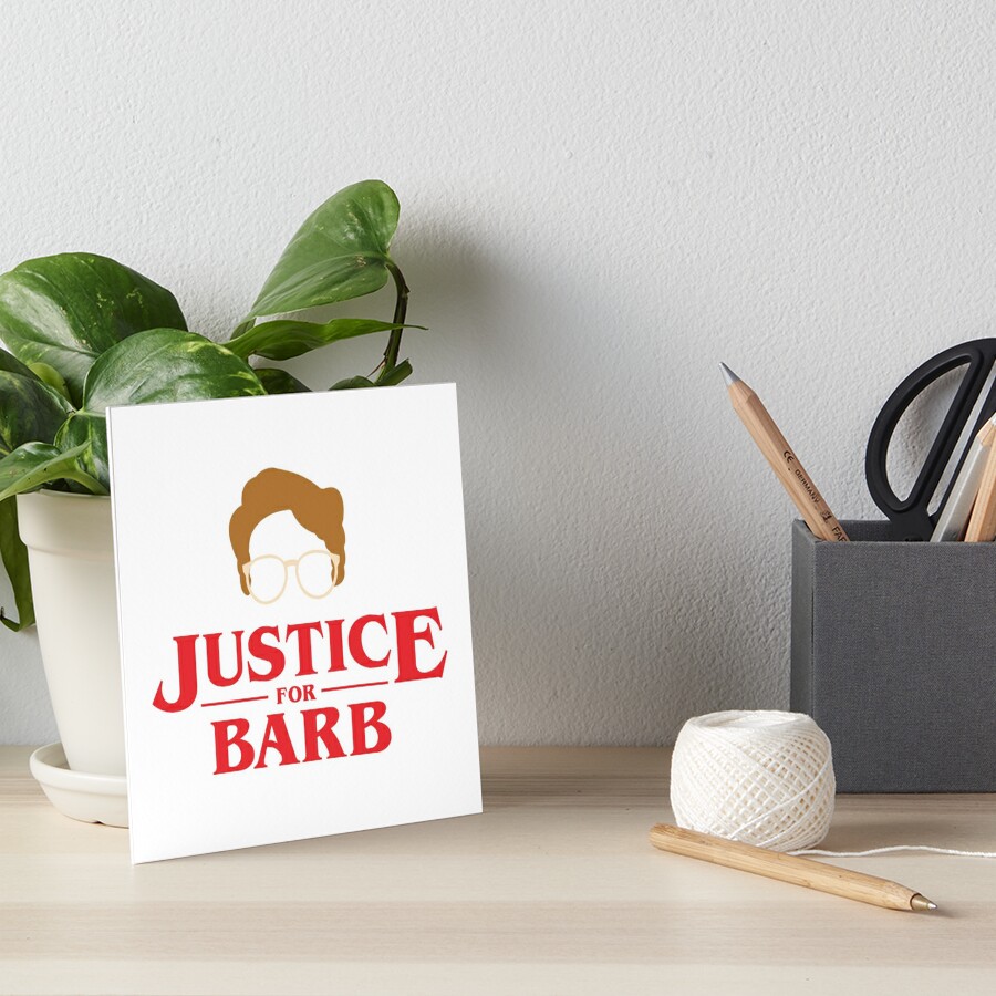 Stranger Things- Justice For Barb Design, Artwork, Vector, Text | Poster