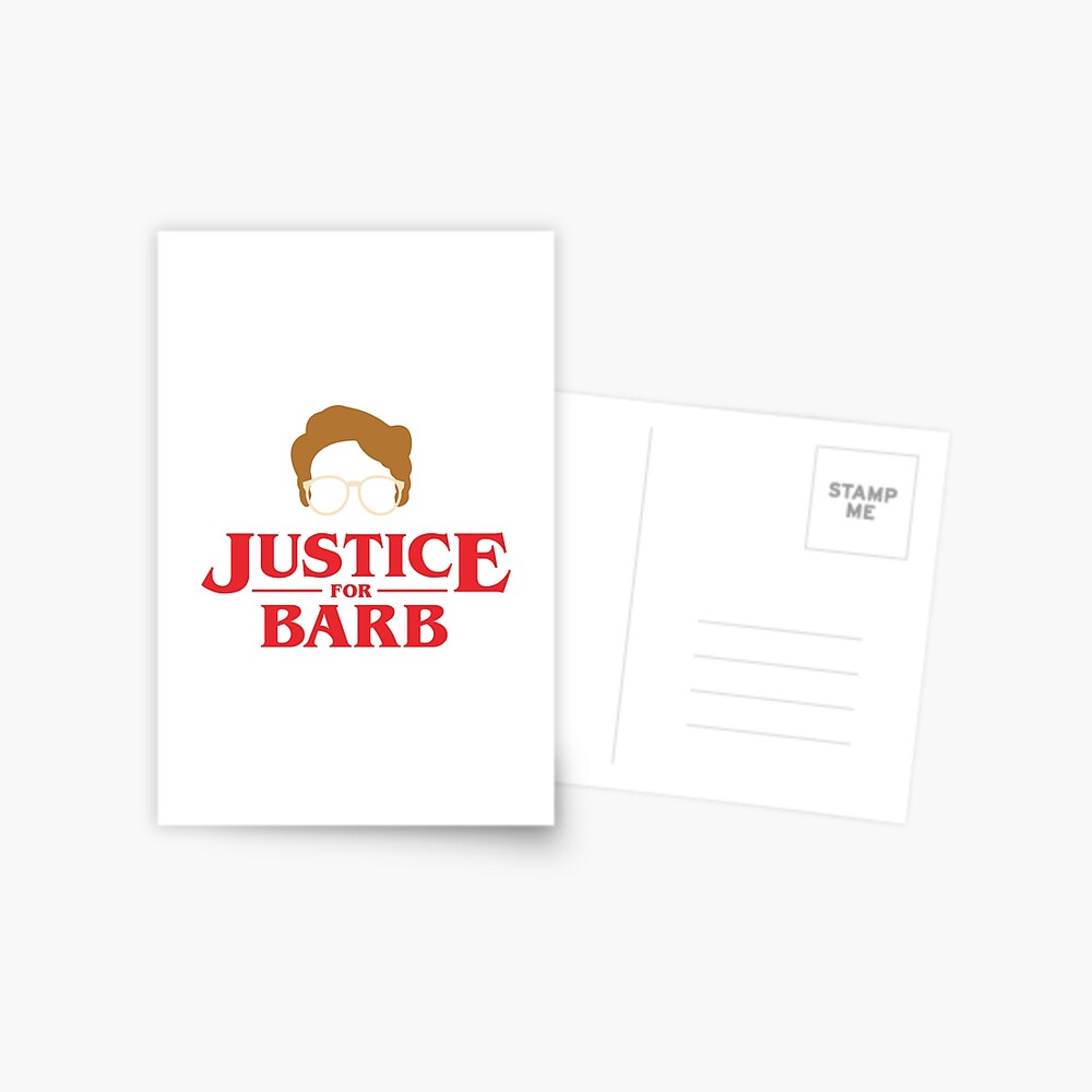 Stranger Things- Justice For Barb Design, Artwork, Vector, Text | Poster