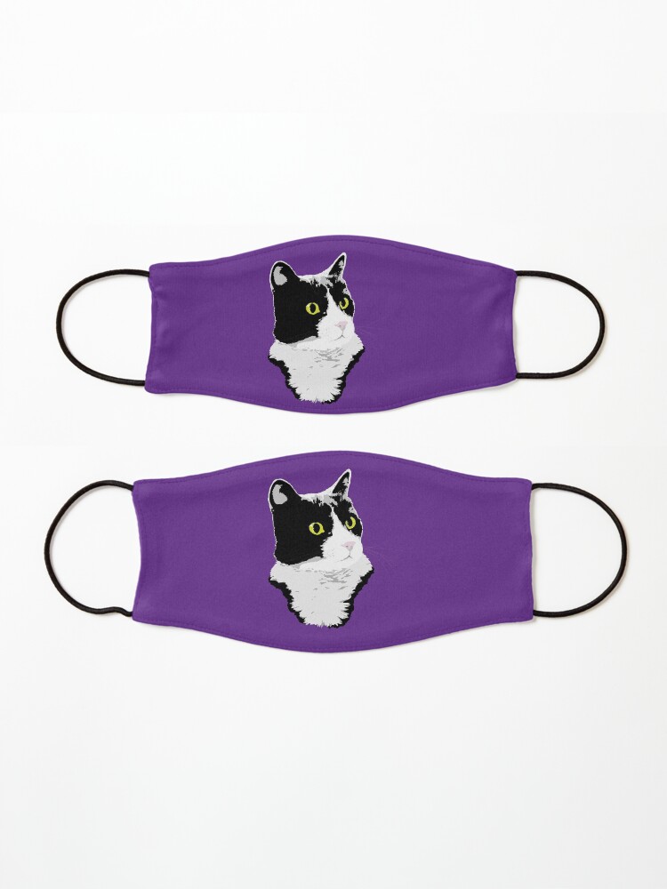 Alternate view of Regal Tuxedo Kitty Mask
