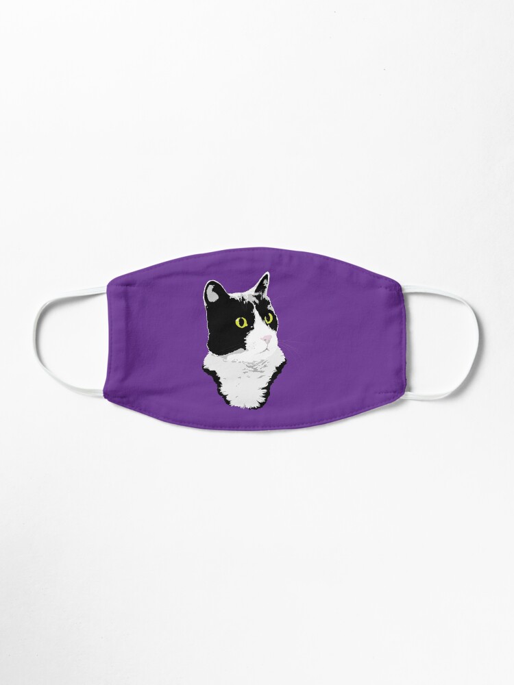 Alternate view of Regal Tuxedo Kitty Mask