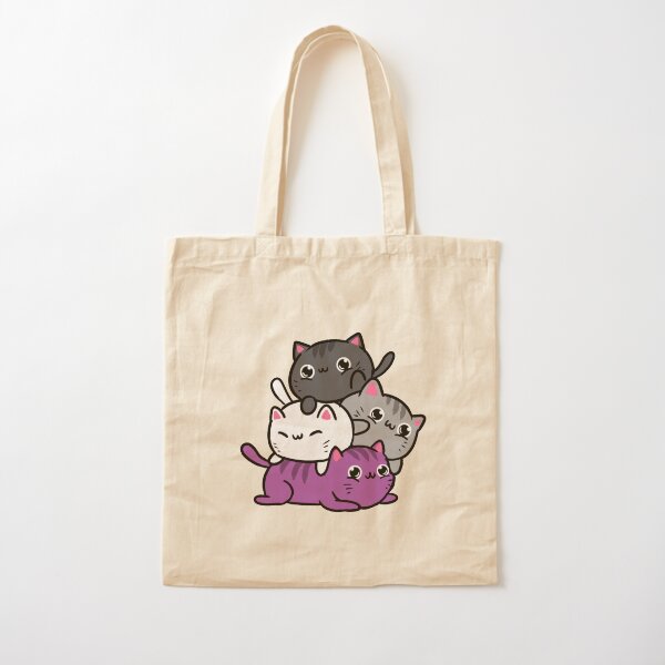 Item preview, Kawaii Cat Pile Asexual Pride designed and sold by queerappear.