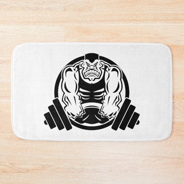 Item preview, Weightlifting Muscle Fitness Gym Cartoon designed and sold by hobrath.