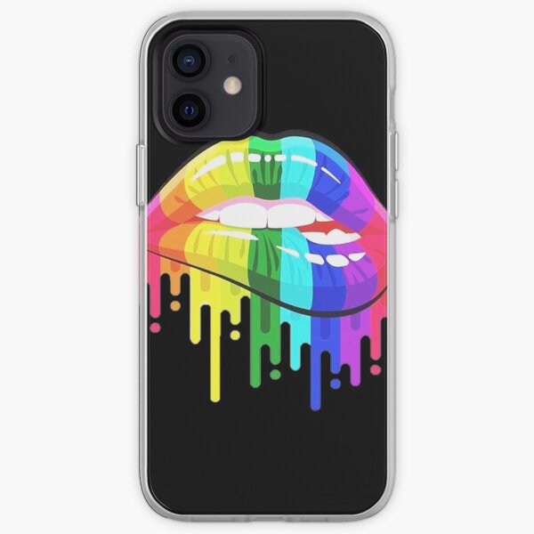Rainbow Lips iPhone Soft Case
