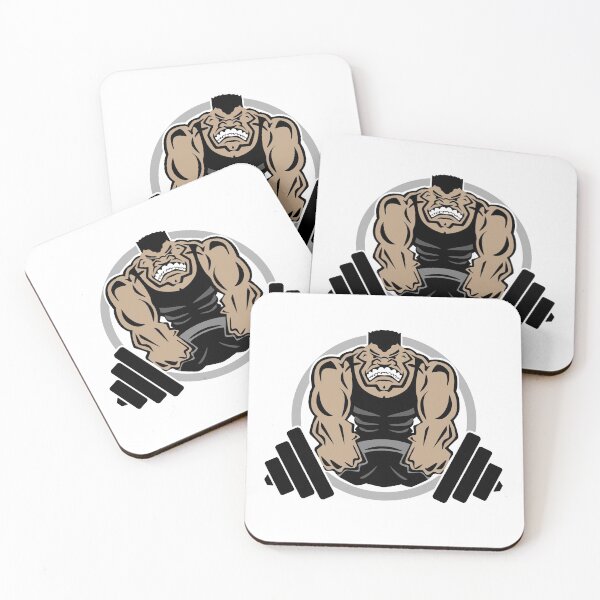 Item preview, Weightlifting Muscle Fitness Gym Cartoon designed and sold by hobrath.