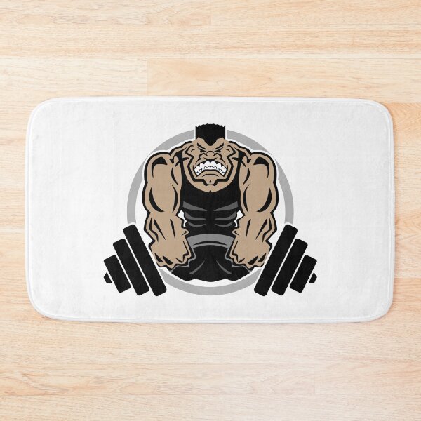 Item preview, Weightlifting Muscle Fitness Gym Cartoon designed and sold by hobrath.