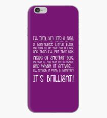 I'll turn him into a flea... in white iPhone Case