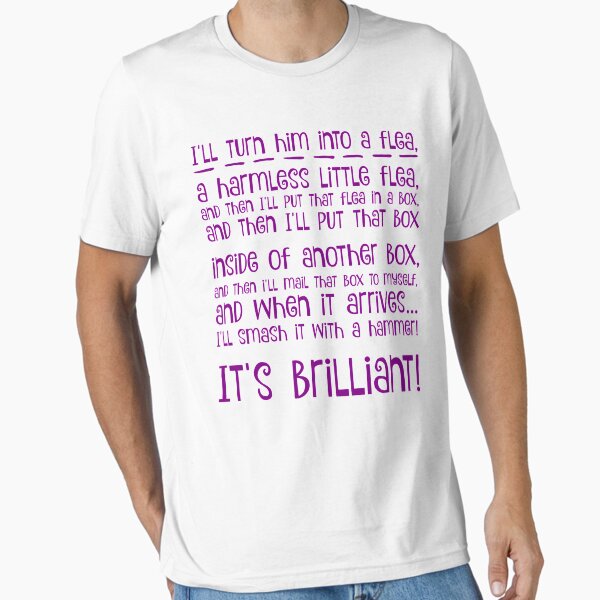 Vista previa del artículo con la obra «Lo convertiré en una pulga... de color morado.», diseñado y vendido por AllieJoy224.