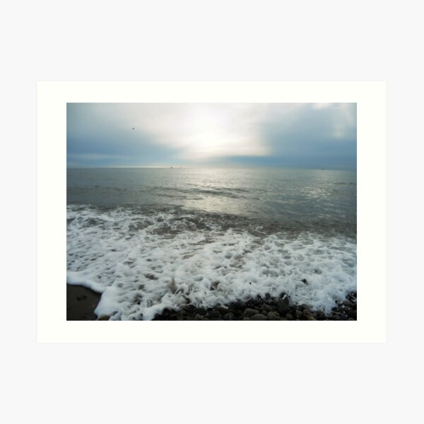Waves, Kilkeel Beach Art Print
