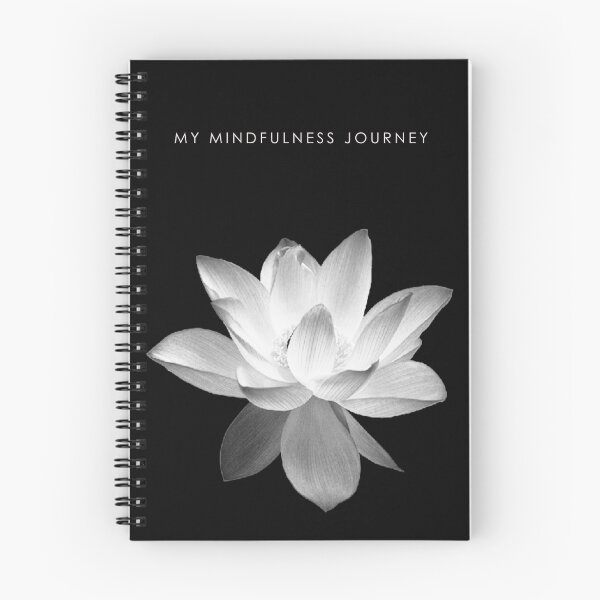 Item preview, 7 DAY'S OF SUMMER-YOGA ZEN RANGE- BLACK LOTUS NOTEBOOK designed and sold by 7 days of Summer.