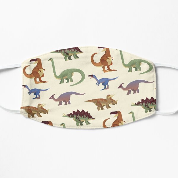 Dinosaur pattern Flat Mask