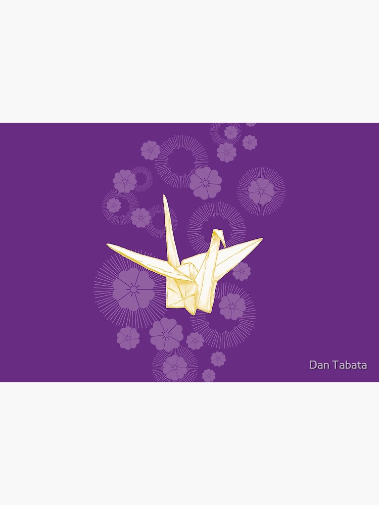 Paper Crane and Cherry Blossoms by dmtab