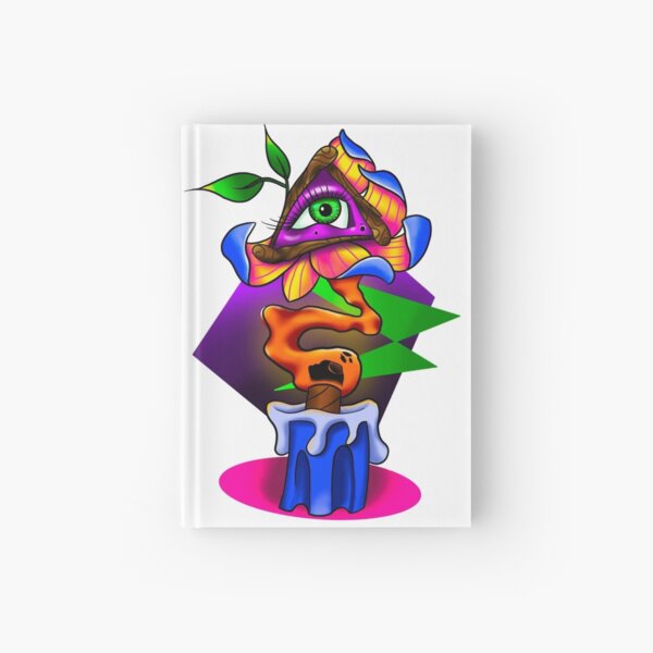 All Seeing Eye Flower Hardcover Journal