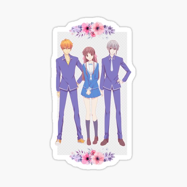 Tohru, Yuki & Kyo (Fruits Basket) Sticker