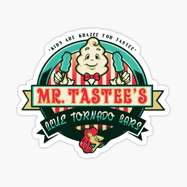 Mr. Tastee's Blue Tornado Bars Sticker