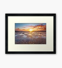 Formby Beach Sunset 1 Framed Print