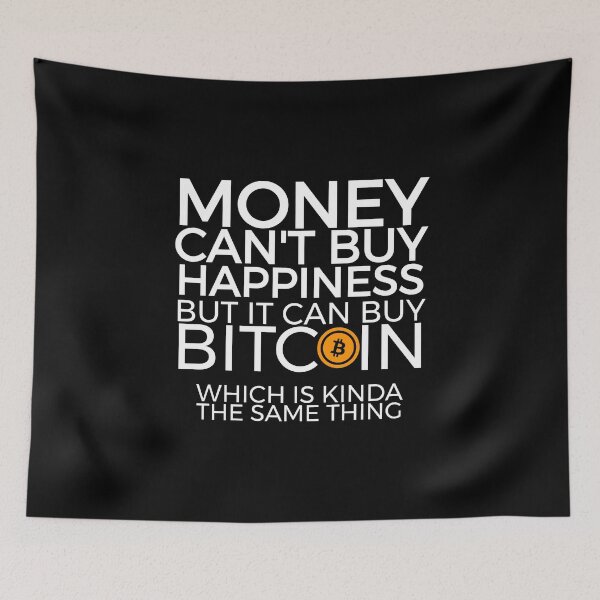 Item preview, MONEY Can't Buy Happiness But It Can By Bitcoin Cryptocurrency Bitcoin Shirt designed and sold by Orange Pieces.