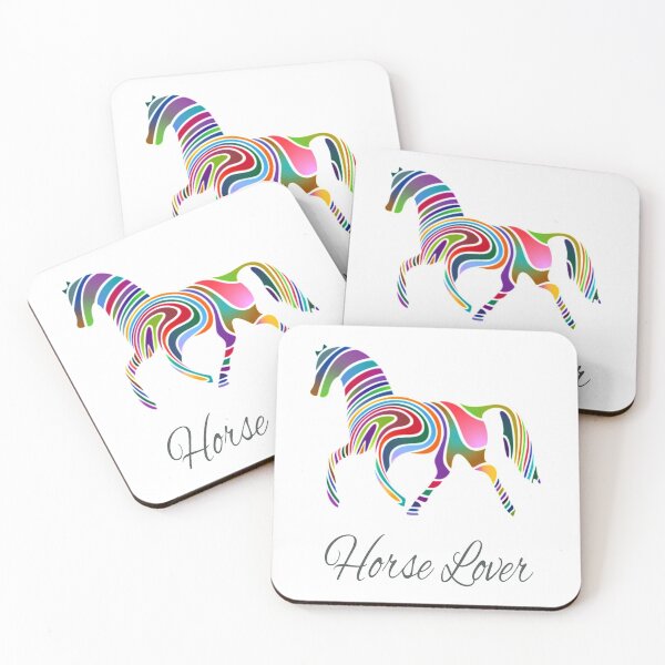Item preview, Colorful Galloping Horse Lover Print designed and sold by PrairieRidgeDesigns.