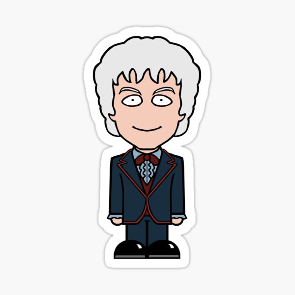 The Third Doctor (sticker) Sticker