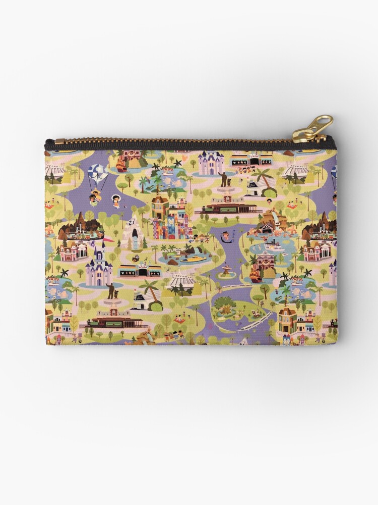 Thumbnail 1 of 4, Zipper Pouch, A walk in the Park designed and sold by Disney1955Fan.
