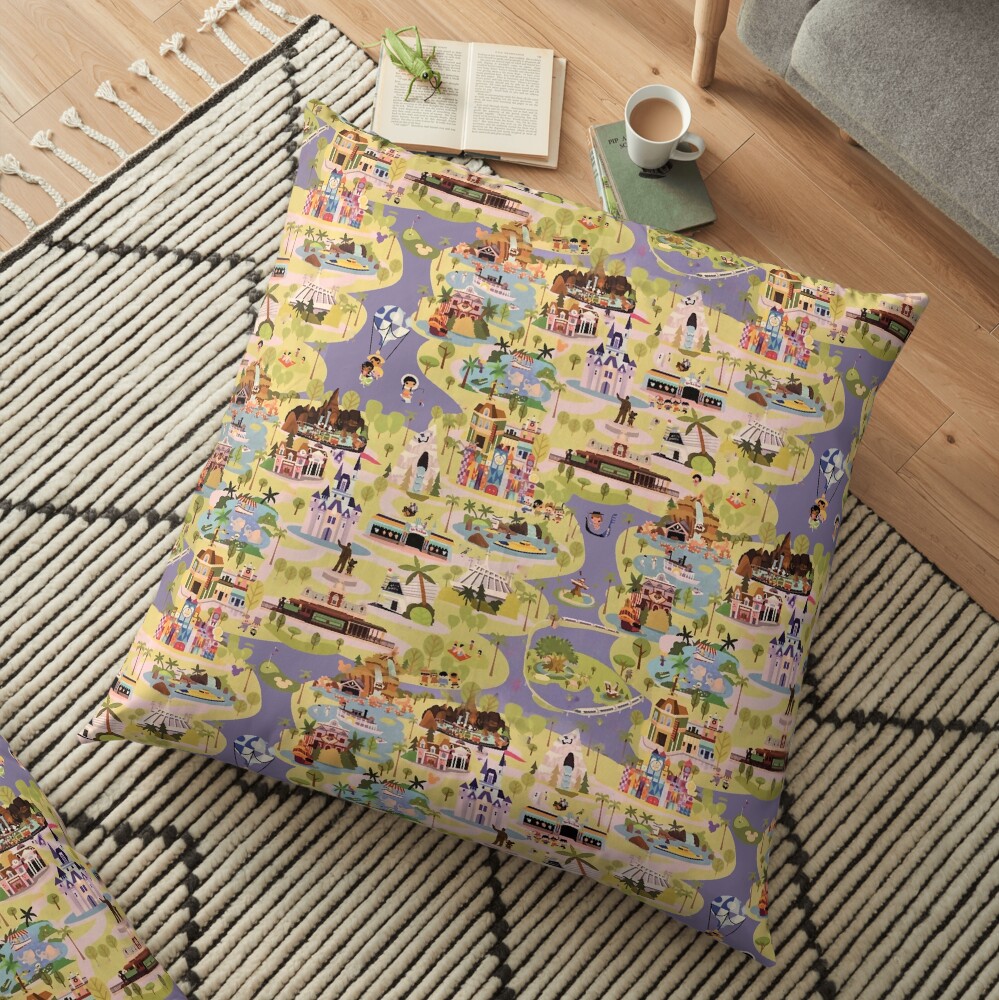 A walk in the Park Floor Pillow