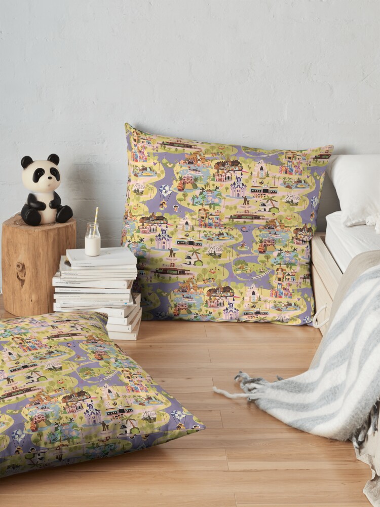 Alternate view of A walk in the Park Floor Pillow