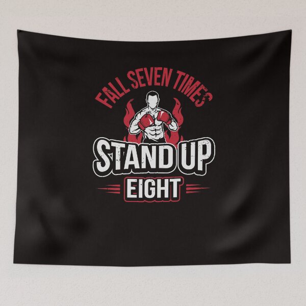 Item preview, Fall Seven Times Stand Up Eight Martial Arts Karate Kung Fu Taekwondo Judo Training Dojo designed and sold by James  L..