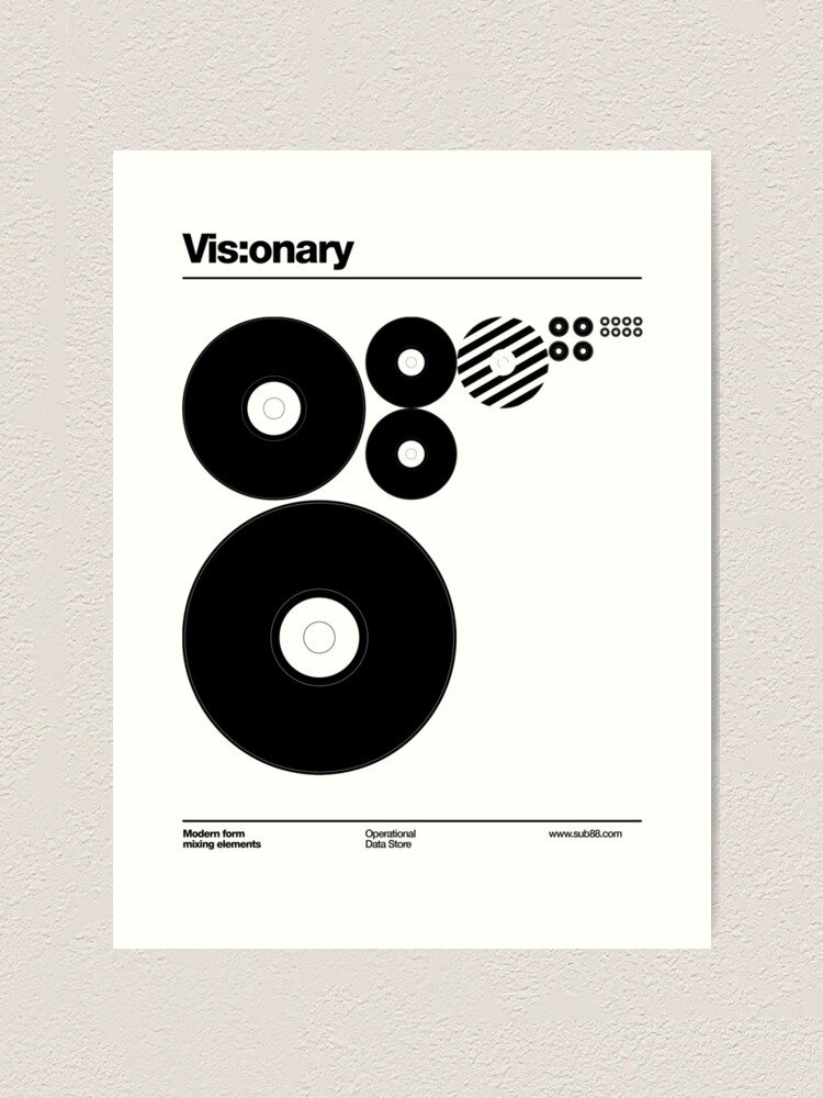 Alternate view of Vis:onary b Art Print