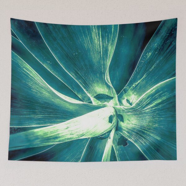 Item preview, green succulent leaves texture abstract designed and sold by Mrvell.