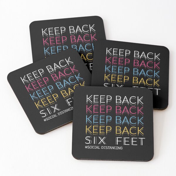 Item preview, keep back six feet #social distancing designed and sold by graphicmeyou.