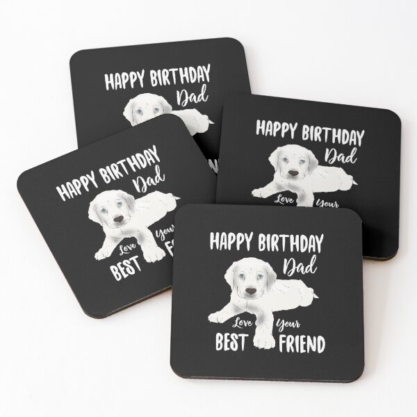 Item preview, Happy Birthday Dad Love the Dog Design for Pet Fathers designed and sold by CrookedCreek.