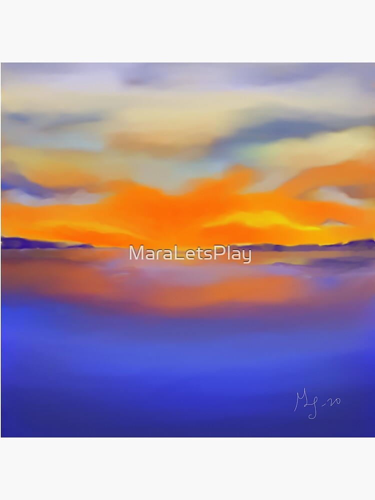 Sunset at the Lake 1 by MaraLetsPlay