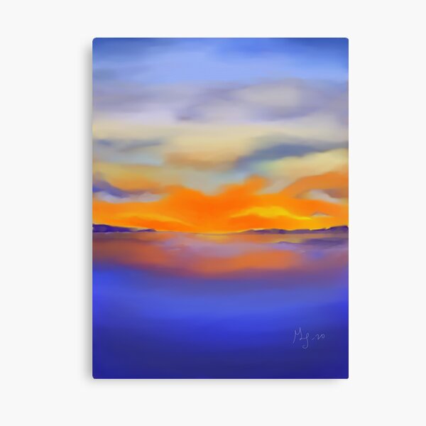 Sunset at the Lake 1 Canvas Print