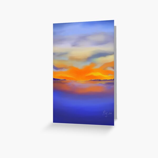 Sunset at the Lake 1 Greeting Card